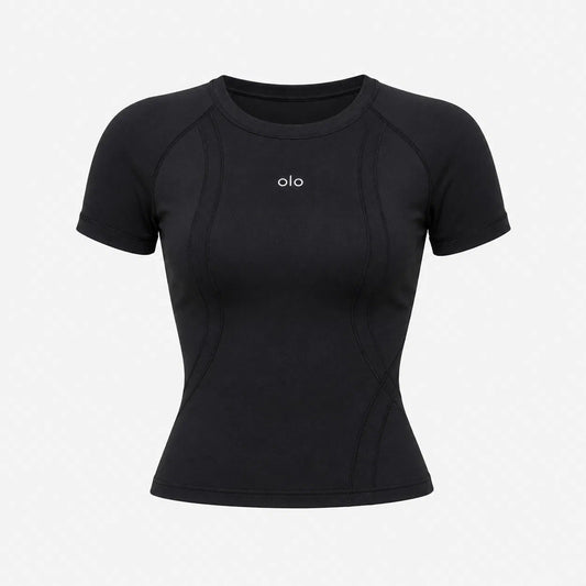 Sculpt-Seam Cropped Training Top