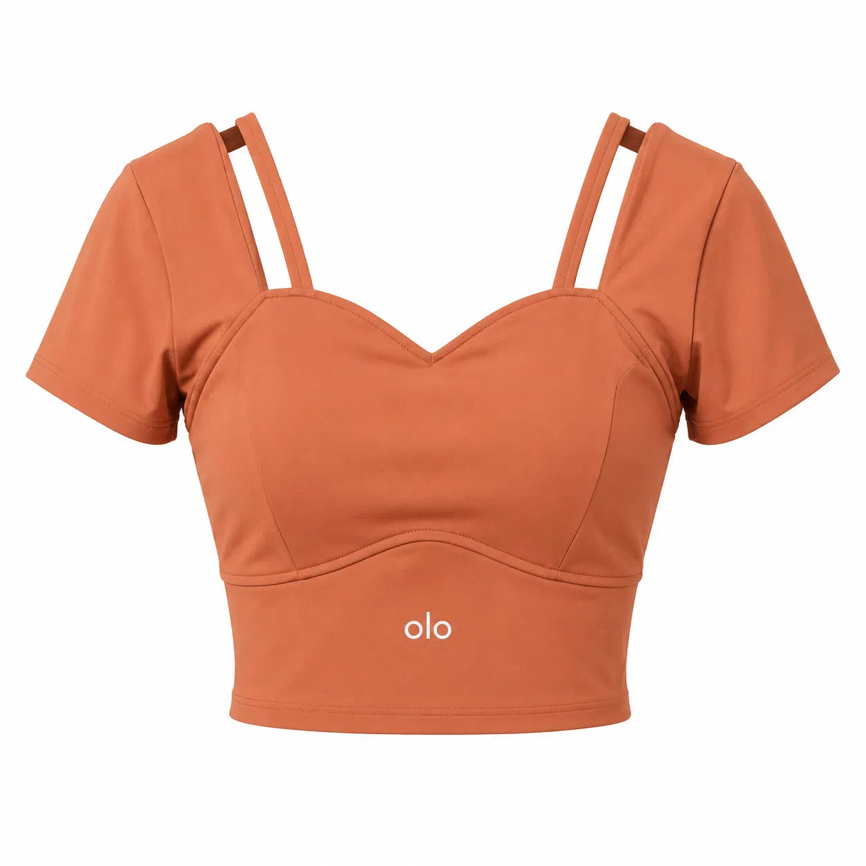Strappy Short-Sleeve Crop Top