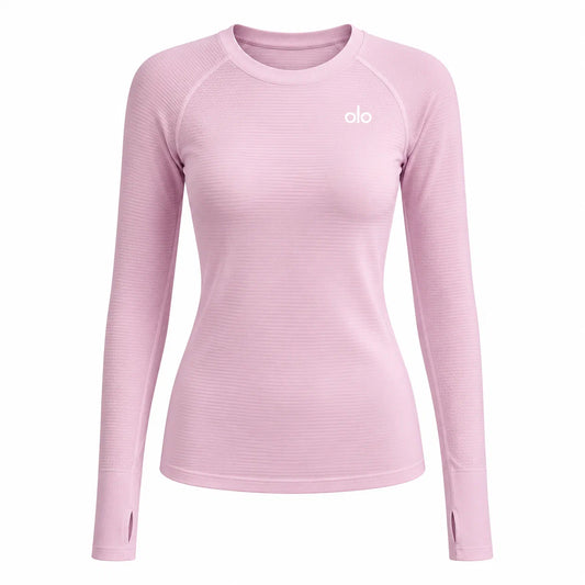Textured Long-Sleeve Training Top