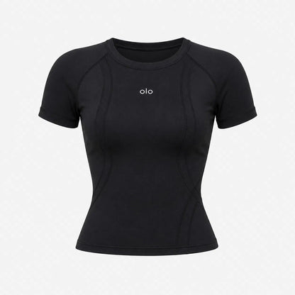 Sculpt-Seam Cropped Training Top