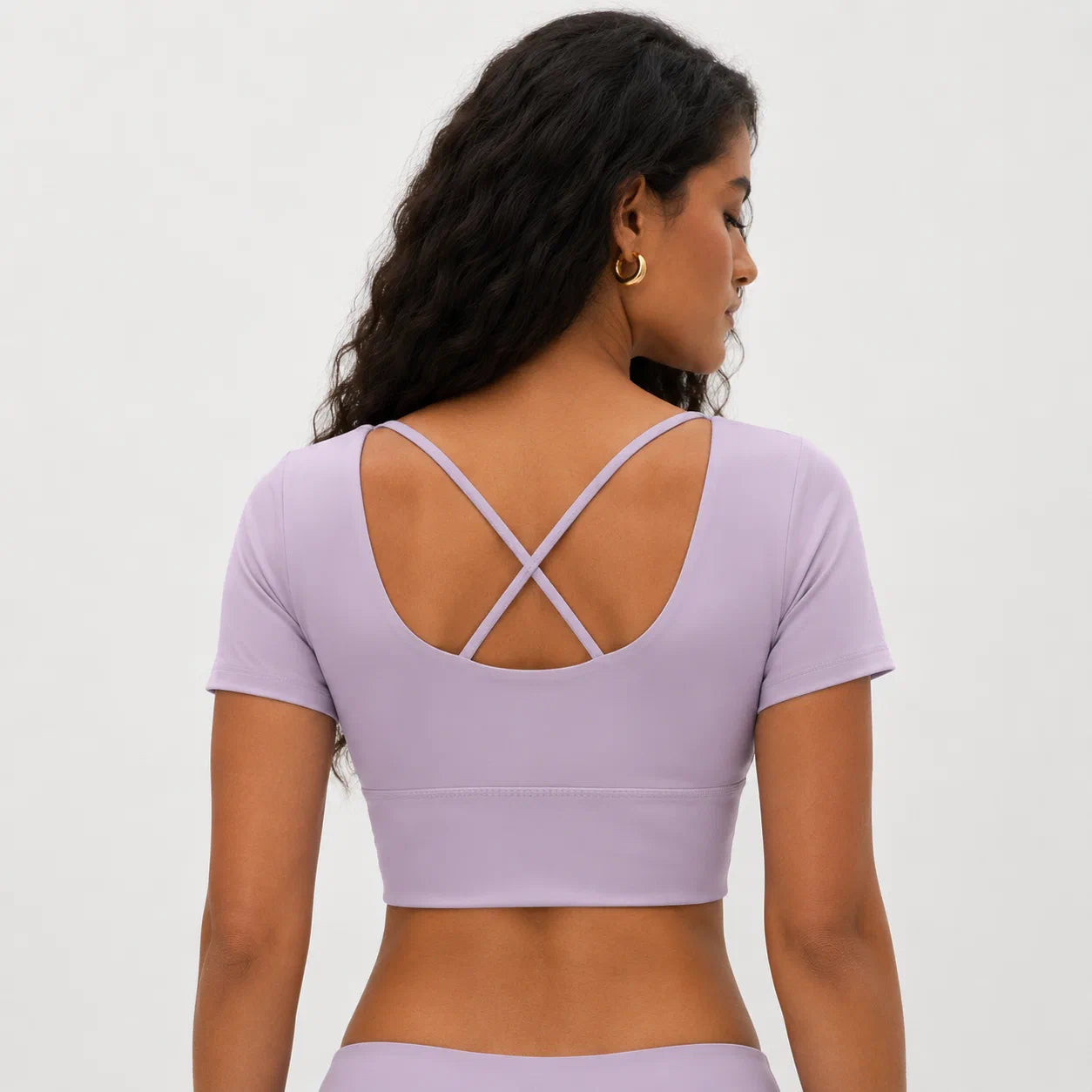 Crisscross Back Crop Top