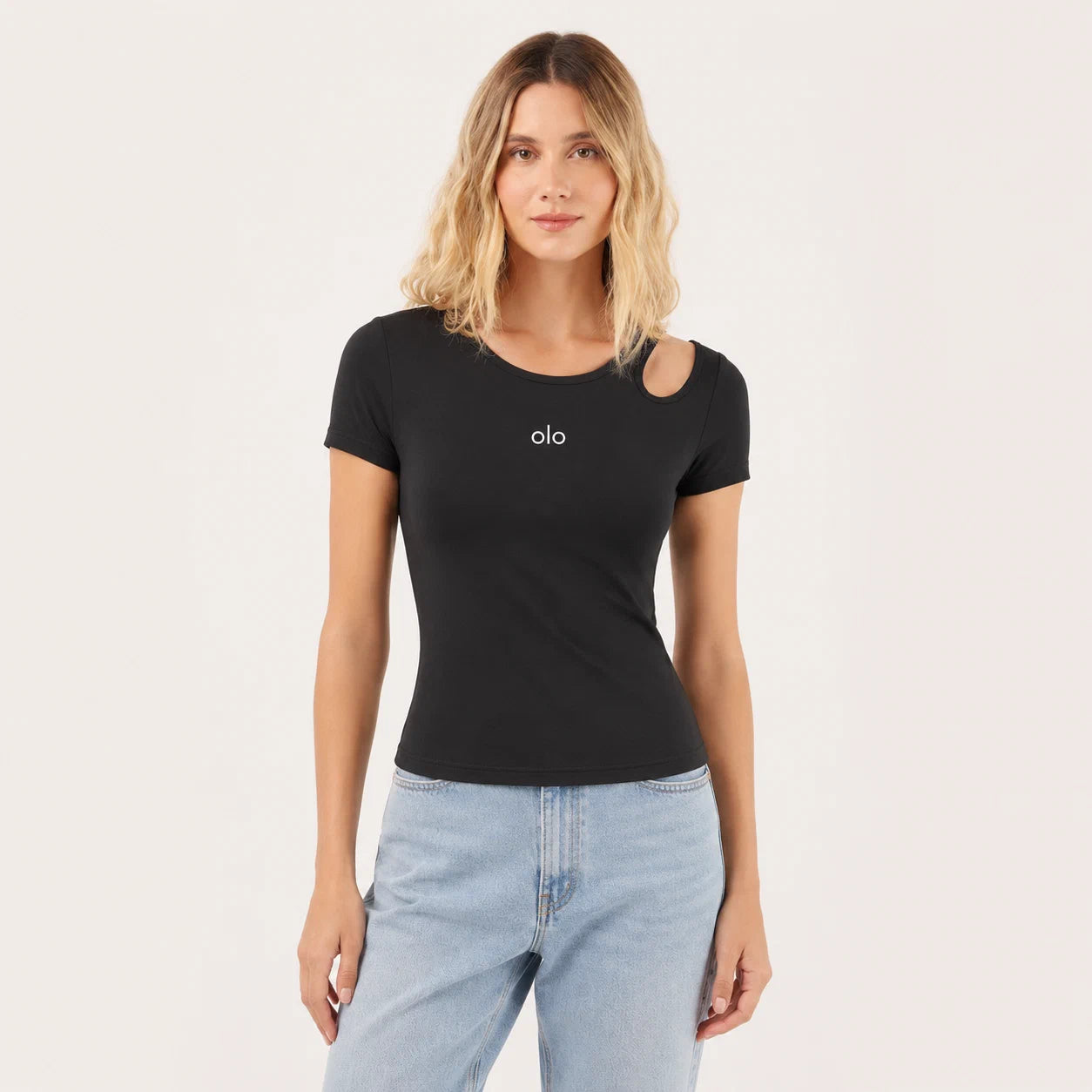 Shoulder-Cutout Active Tee