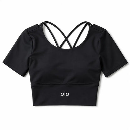 Crisscross Back Crop Top