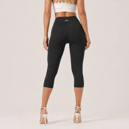 High-Waist Pocket Capri Leggings