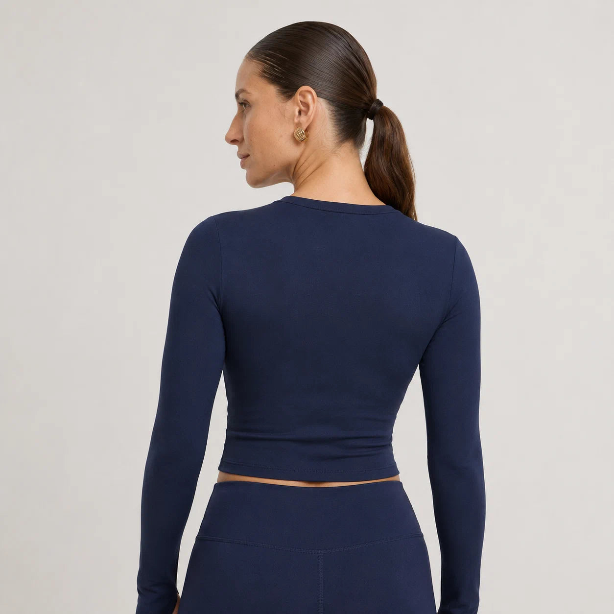 Smooth Long-Sleeve Crop Top