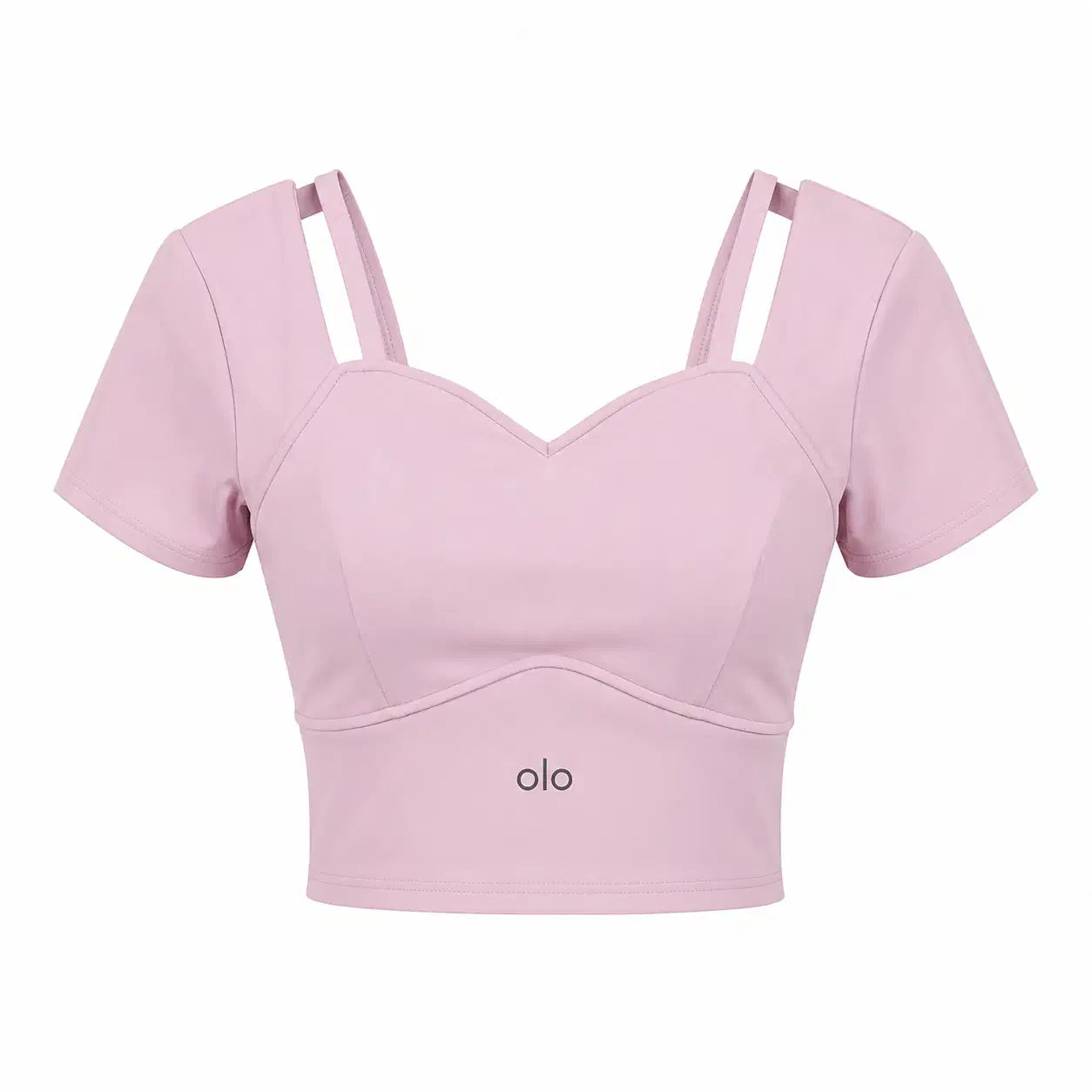 Strappy Short-Sleeve Crop Top